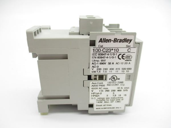 ALLEN BRADLEY 100-C23D10 SER. C 110/120V 32A (BR/WH) NSMP