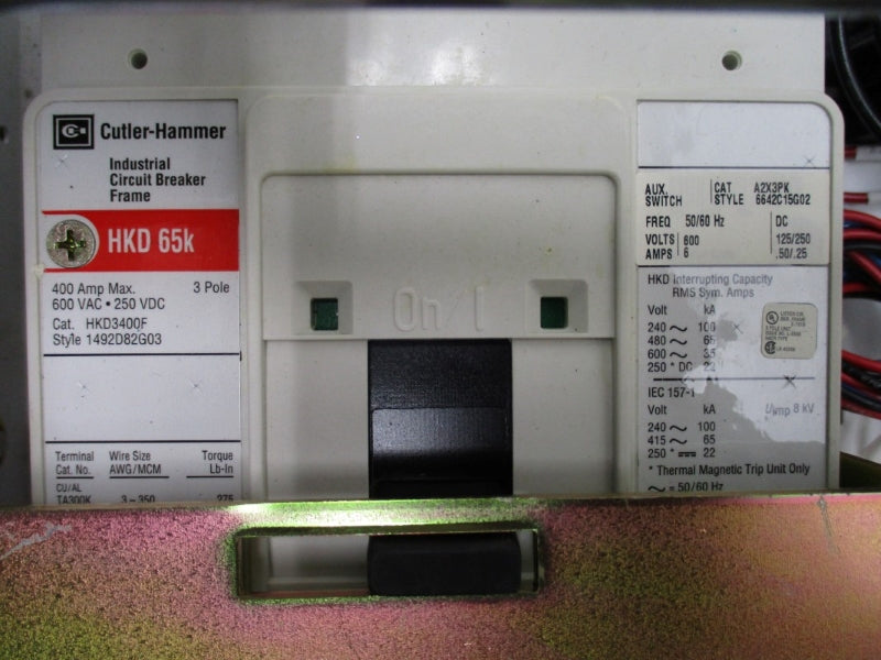 EATON SIZE 5 MCC BUCKET W/ A200M5CXXZ1 AND HKD BREAKER 480V 350A NSNP