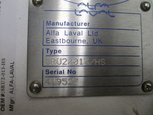 ALFA LAVAL SRU2/013/HS NSMP