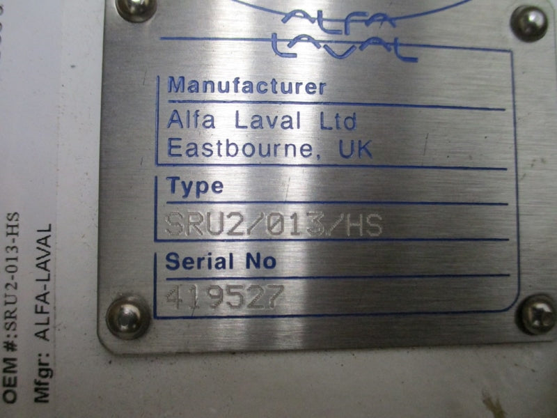 ALFA LAVAL SRU2/013/HS NSMP