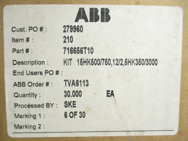 ABB 716656T10 NSFS