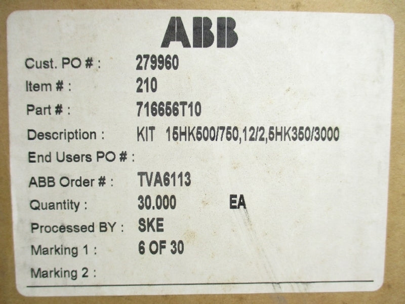 ABB 716656T10 NSFS