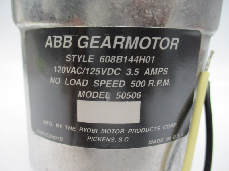 ABB 608B144H01 50506 120VAC 3.5A NSNP