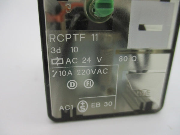 RELAY RCPTF11 24VAC 10A NSNP