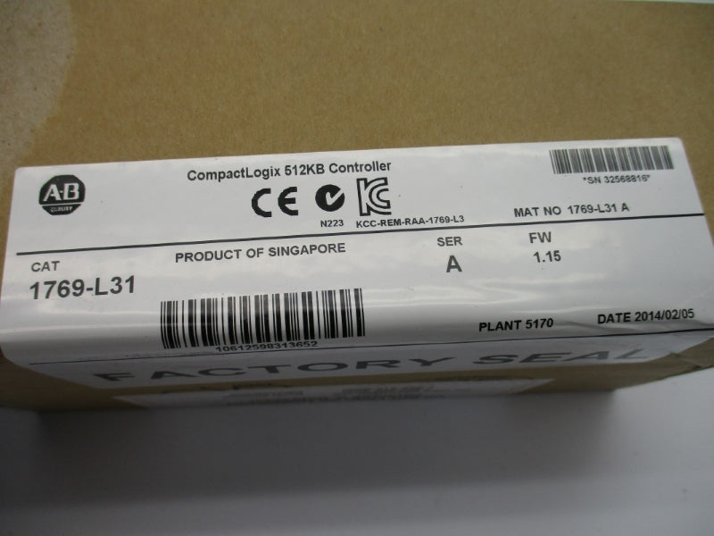 ALLEN BRADLEY 1769-L31 SER. A F/W 1.15 DATE: 2005 NSFS