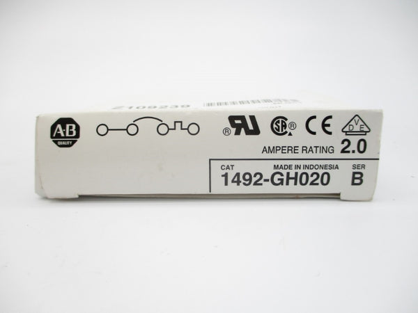 ALLEN BRADLEY 1492-GH020 SER. B 250VAC 2.0A NSMP