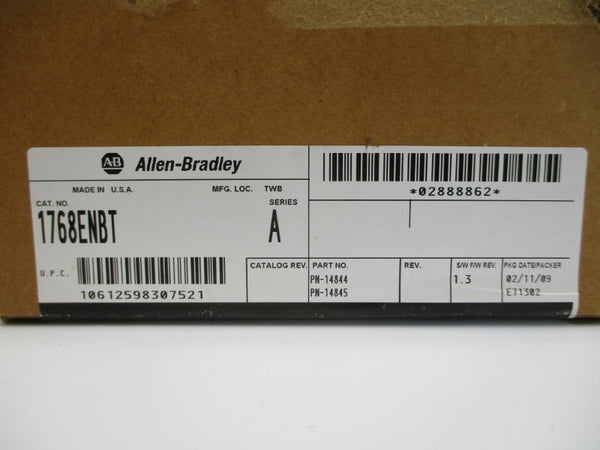 ALLEN BRADLEY 1768-ENBT SER. A F/W 1.3 DATE: 2009 NSFS
