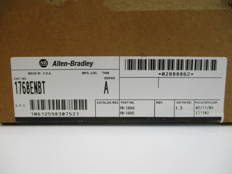ALLEN BRADLEY 1768-ENBT SER. A F/W 1.3 DATE: 2009 NSFS