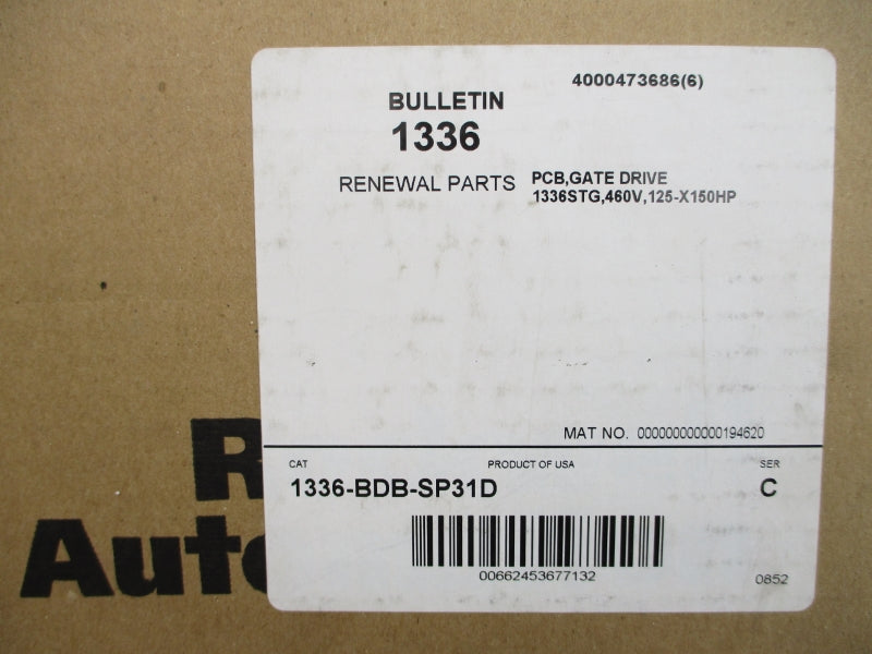 ALLEN BRADLEY 1336-BDB-SP31D SER. C NSMP