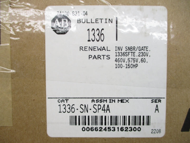 ALLEN BRADLEY 1336-SN-SP4A SER. A 575V NSMP