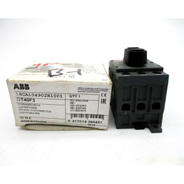ABB OT40F3 1SCA104902R1001 600VAC 40A NSMP