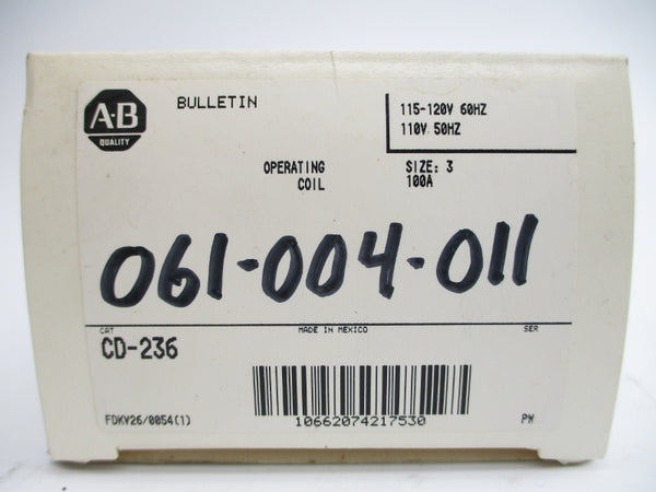 ALLEN BRADLEY CD-236 110/115-120V 100A (WH) NSMP