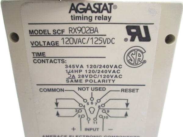 AGASTAT SCFRX902BA 120VAC 5A NSMP