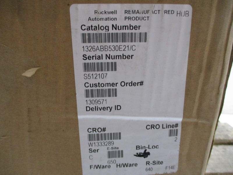 ALLEN BRADLEY 1326AB-B530E-21 SER. C 9.5A REMAN
