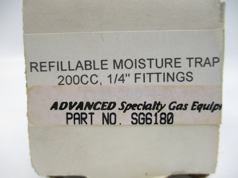 ADVANCED SPECIALTY GAS EQUIPMENT SG6180 1/4" NSMP