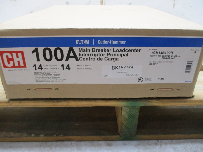 CUTLER HAMMER CH14B100R BK15499 SER. A 120/240VAC 100A NSFS