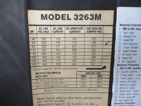 FINCOR 3263M 230VAC UNMP