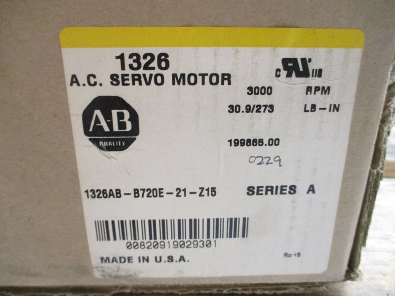 ALLEN BRADLEY 1326AB-B720E-21-Z15 SER. A 460V 17.5A REMAN