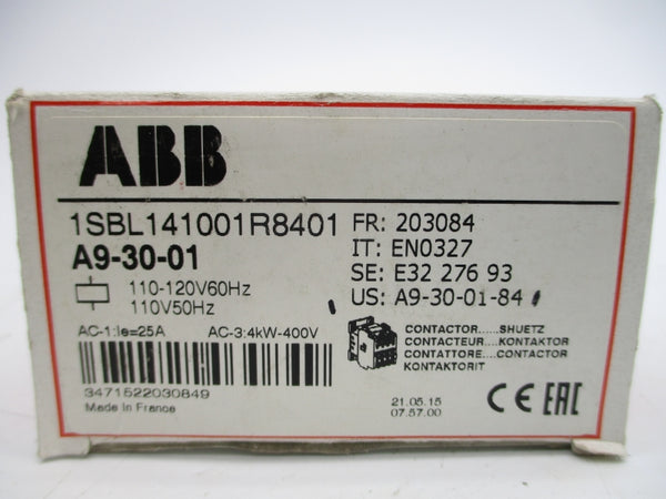 ABB 1SBL141001R8401 A9-30-01-84 110-120V 25A NSMP