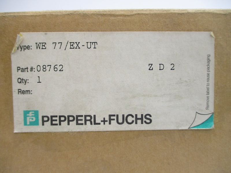 PEPPERL+FUCHS WE77/EX-UT 08762 250VAC 4A NSMP