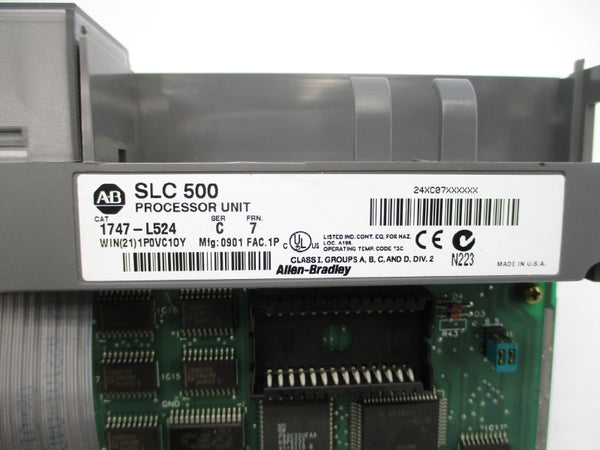 ALLEN BRADLEY 1747-L524 SER. C F/W 7 (NO DOOR/NO BATTERY) NSNP