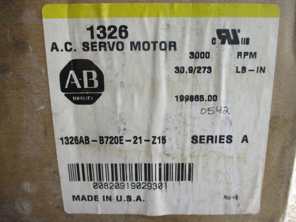 ALLEN BRADLEY 1326AB-B720E-21-Z15 SER. A 17.5A NSMP