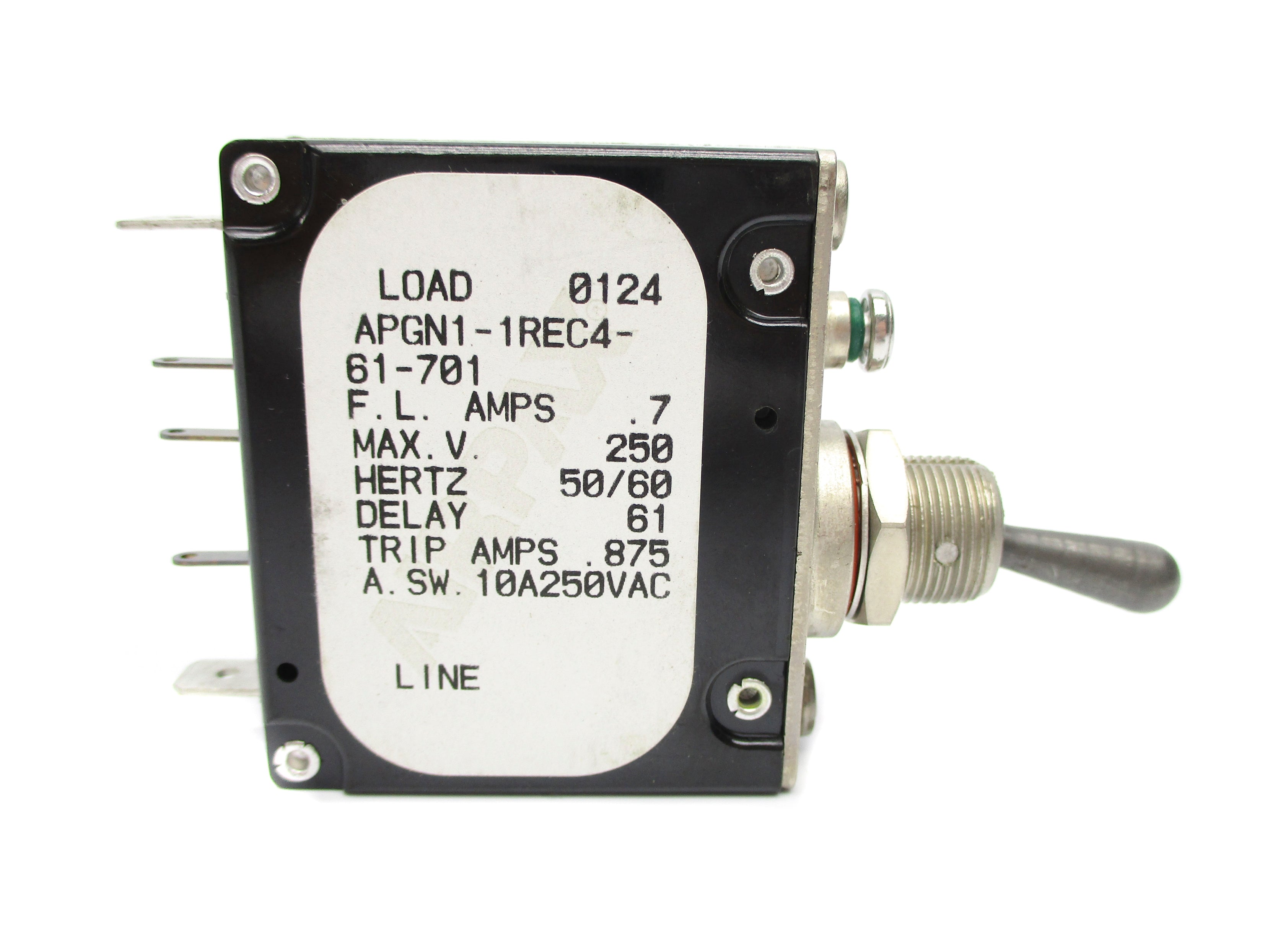 AIRPAX APGN1-1REC4-61-701 7A 250VAC NSNP