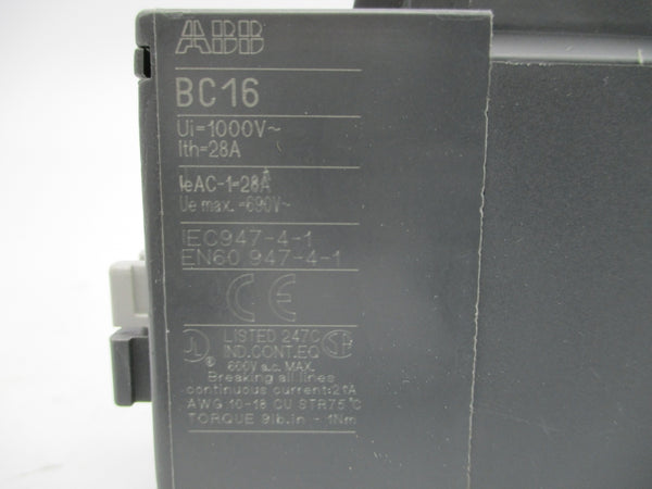 ABB BC16-22-00-27 125VDC 28A NSMP