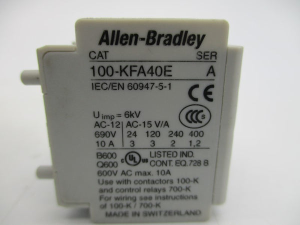 ALLEN BRADLEY 100-KFA40E SER. A 690V 10A NSNP