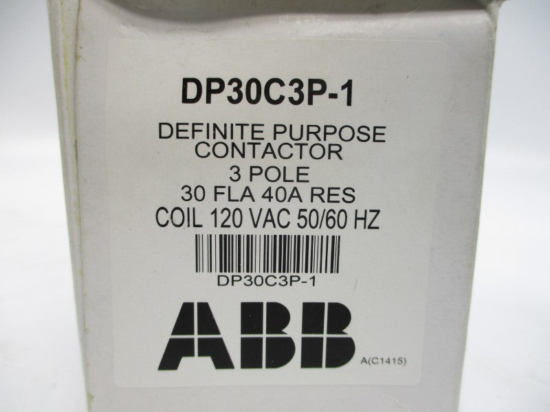 ABB DP30C3P-1 120VAC 30A NSMP