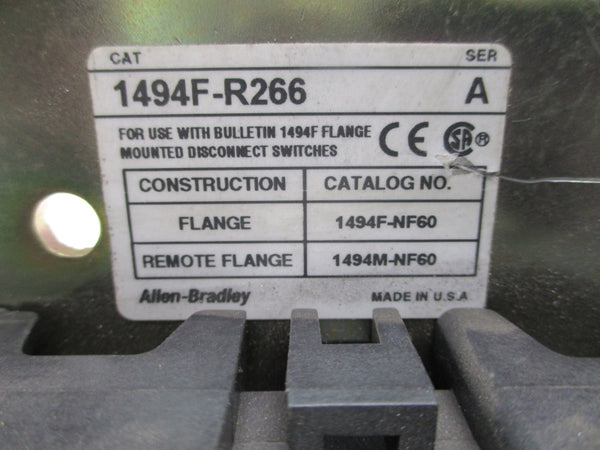 ALLEN BRADLEY 1494F-R266 SER. A UNMP