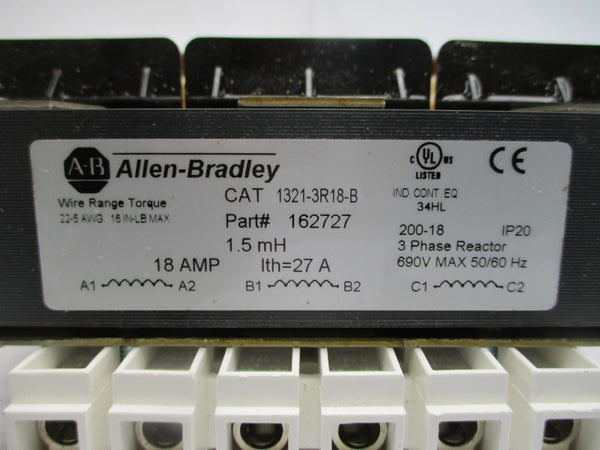 ALLEN BRADLEY 1321-3R18-B SER. A 690V 18A NSMP