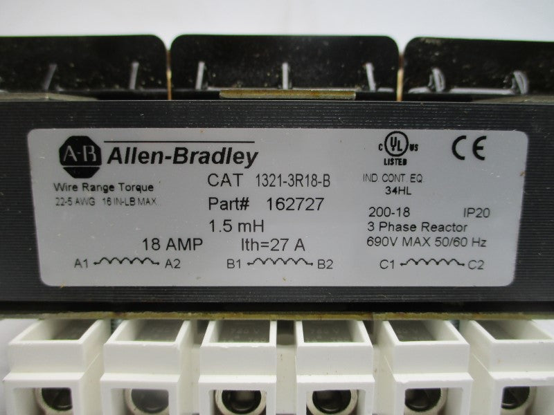 ALLEN BRADLEY 1321-3R18-B SER. A 690V 18A NSMP