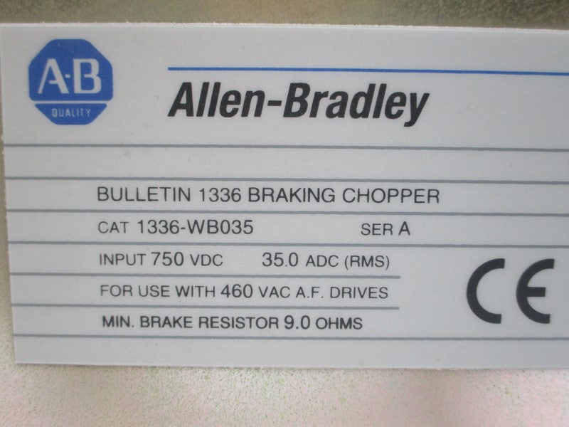 ALLEN BRADLEY 1336-WB035 SER. A 460VAC 35A NSMP