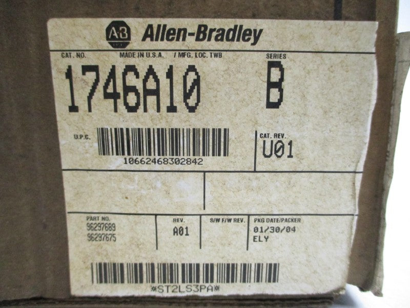 ALLEN BRADLEY 1746-A10 SER. B NSMP
