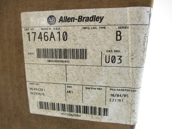 ALLEN BRADLEY 1746-A10 SER. B DATE: 2005 NSFS
