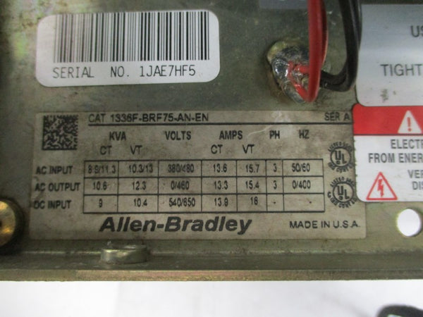 ALLEN BRADLEY 1336F-BRF75-AN-EN SER. A 380/480VAC 16A (AS PICTURED) UNMP