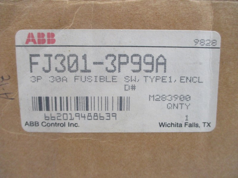 ABB FJ301-3P99A 600V 30A NSMP