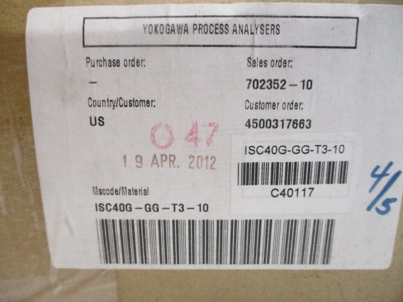 YOKOGAWA ISC40G-GG-T3-10 NSMP