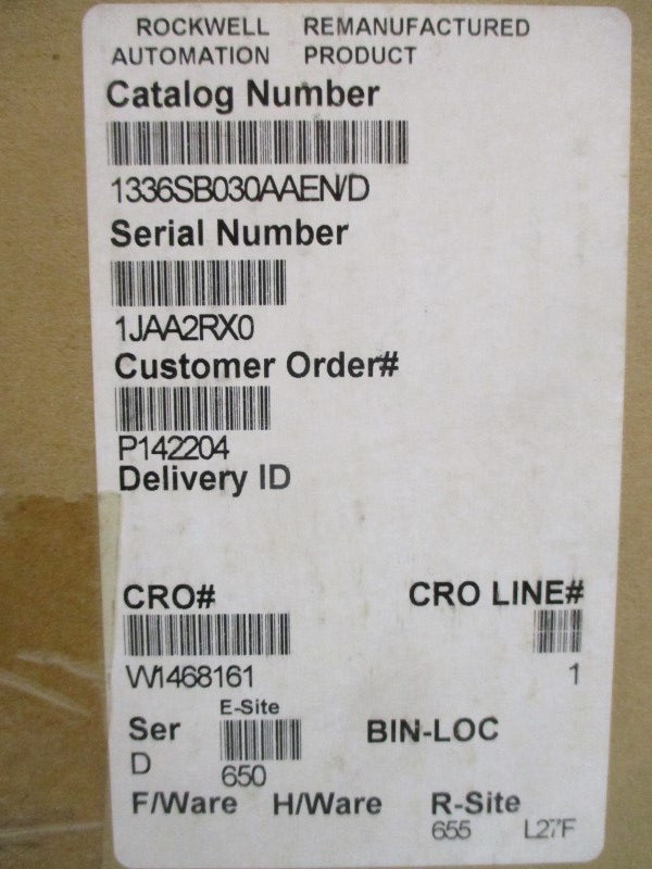 ALLEN BRADLEY 1336S-B030-AA-EN SER. D 380-480V 49A REMAN