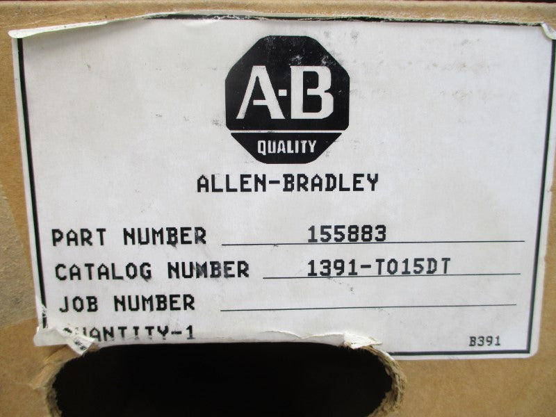 ALLEN BRADLEY 1391-T015DT 240/480V NSMP