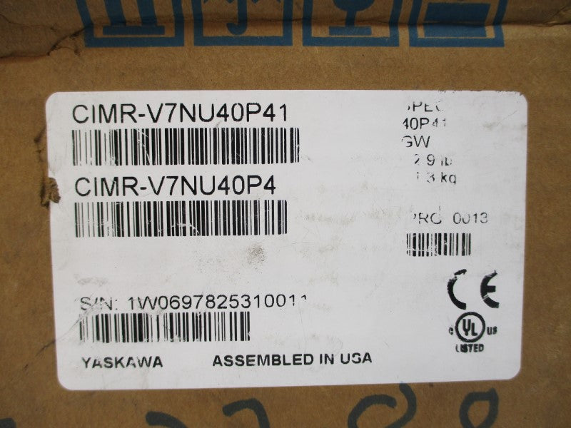YASKAWA CIMR-V7NU40P4 380-460VAC 2.4A NSMP