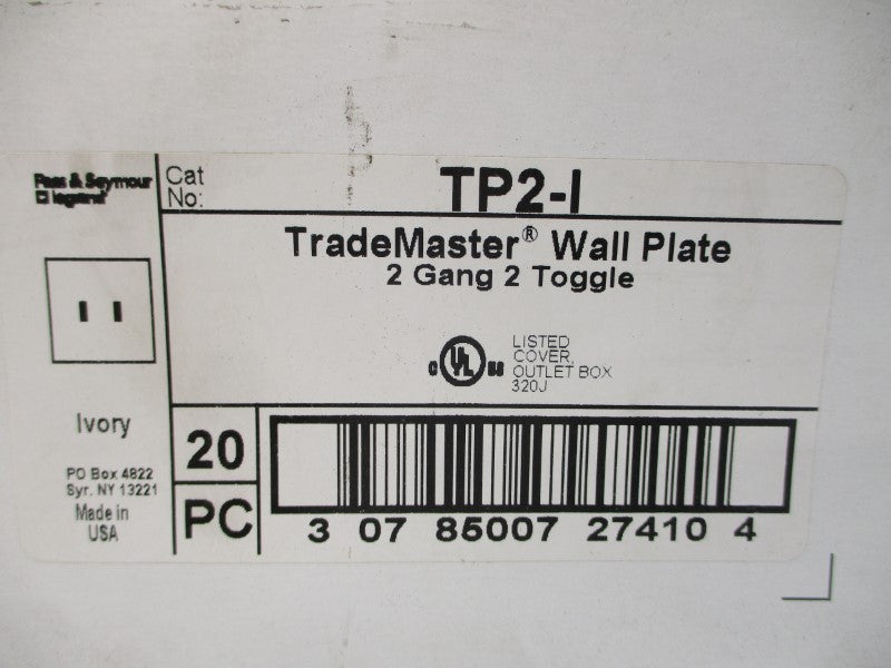 PASS&SEYMOUR TP2-I (PKG OF 20) NSMP