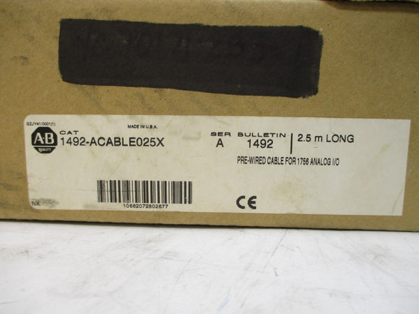ALLEN BRADLEY 1492-ACABLE025X SER. A (BR/WH) NSMP