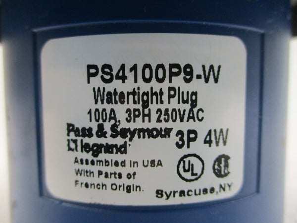 PASS & SEYMOUR PS4100P9-W 250VAC 100A NSNP