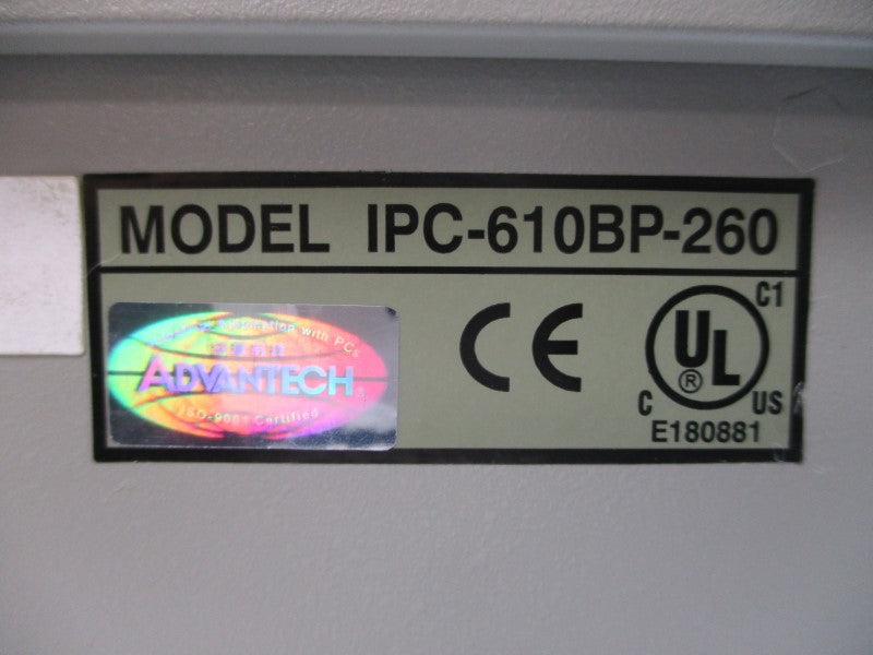 ADVANTECH IPC-610BP-260 115/230V 6.0/3.0A NSMP