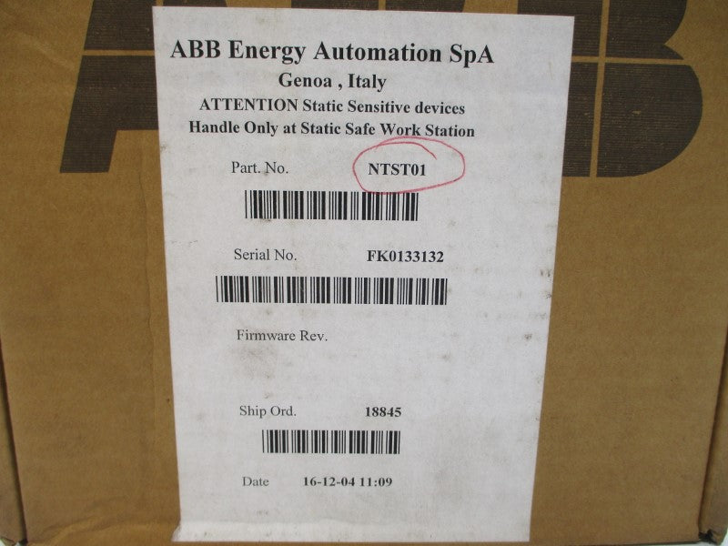 ABB NTST01 NSMP