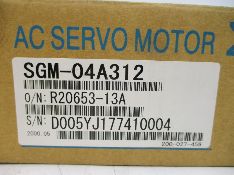 YASKAWA SGM-04A312 200VAC 2.6A NSMP