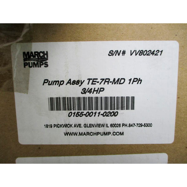 MARCH PUMPS TE-7R-MD 0155-0011-0200 W/ WEG 11532398 115/208-230V 9.20/4.90-4.60//9.40/4.70A NSMP