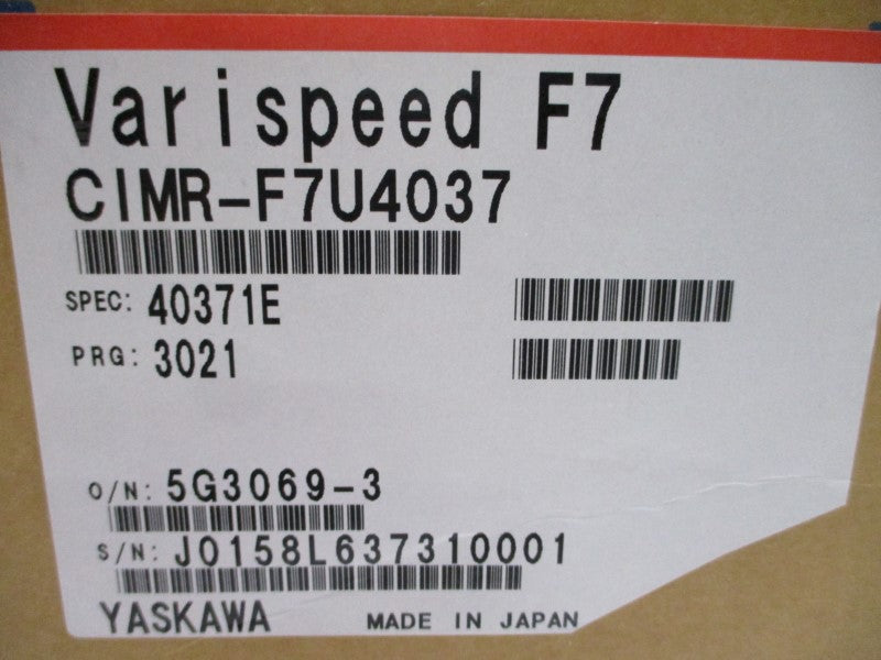 YASKAWA ELECTRIC CIMR-F7U4037 380-480VAC 85A NSMP
